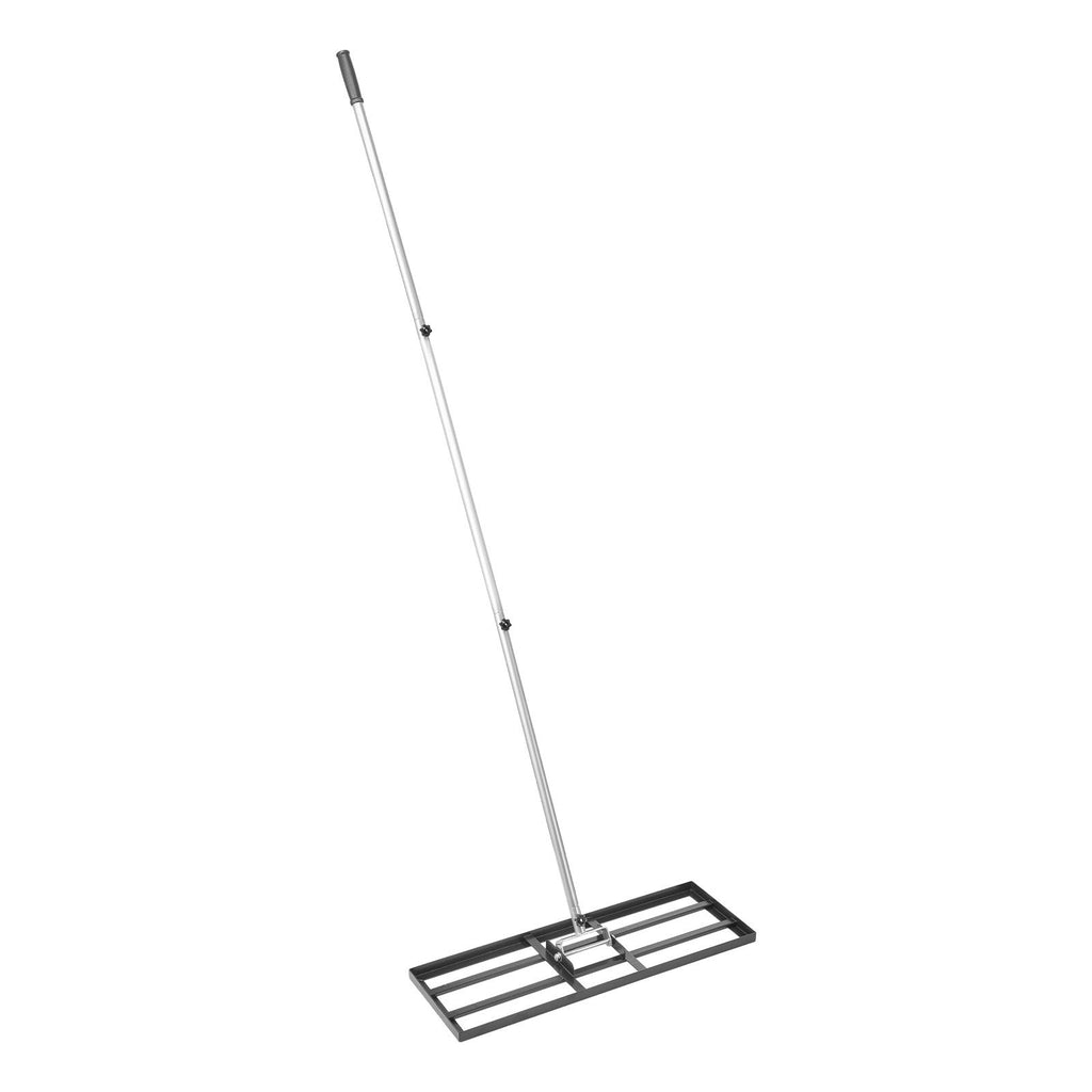 Lawn Leveling Rake, Lawn Leveler with 83.9 in Handle, 30x10 in Ground Plate, Rust-Resistant Carbon Steel Soil Leveler, 3 Heights Adjustable, Effort Saving Lawn Leveling Tool for Yard Golf Court