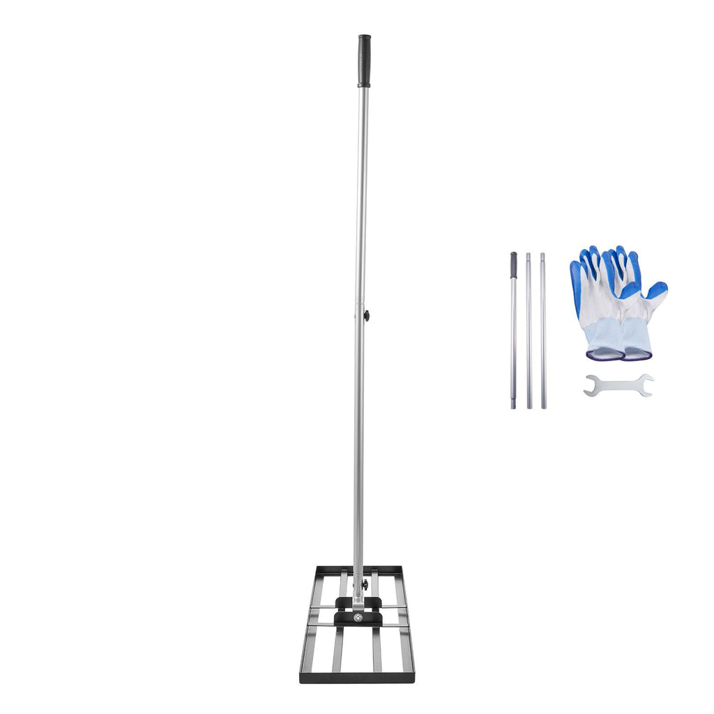 Lawn Leveling Rake, Lawn Leveler with 83.9 in Handle, 36x10 in Ground Plate, Rust-Resistant Carbon Steel Soil Leveler, 3 Heights Adjustable, Effort Saving Lawn Leveling Tool for Yard Golf Court
