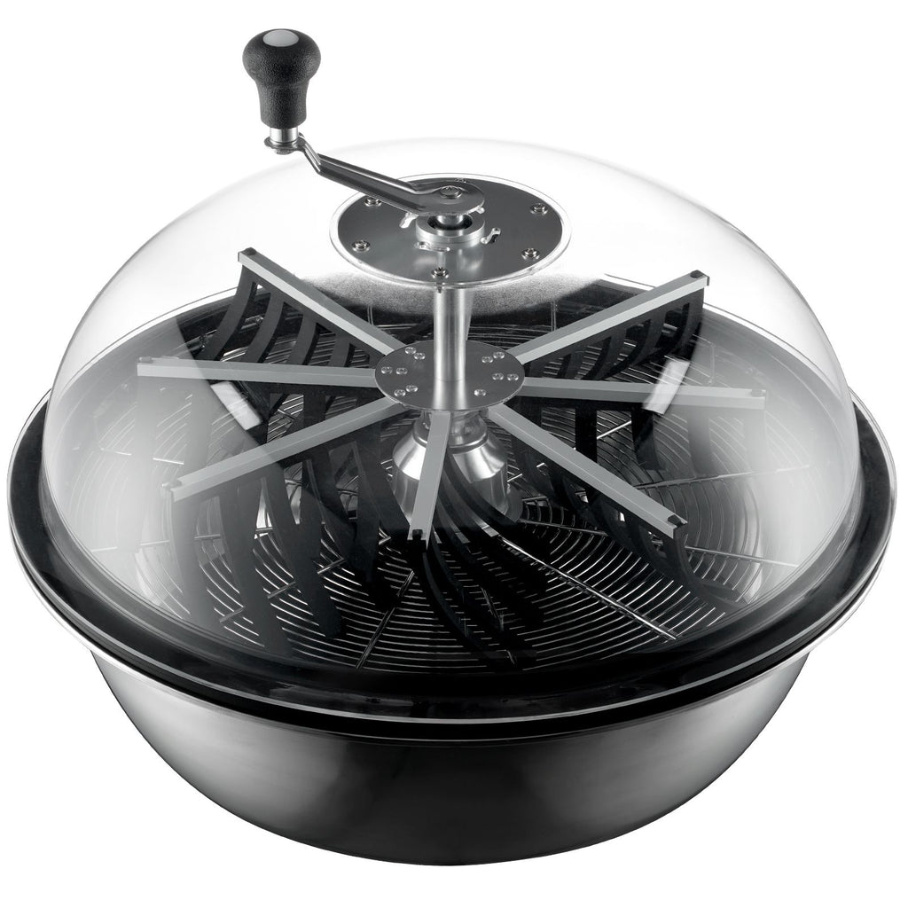 Leaf Bowl Trimmer, 24'' Trimmer Bowl, Manual Bud Trimmer with Stainless-Steel Blades for Twisted Spin Cut, Clear Visibility Dome and Hand Pruner Included, for Cutting Leaves, Buds, Flowers