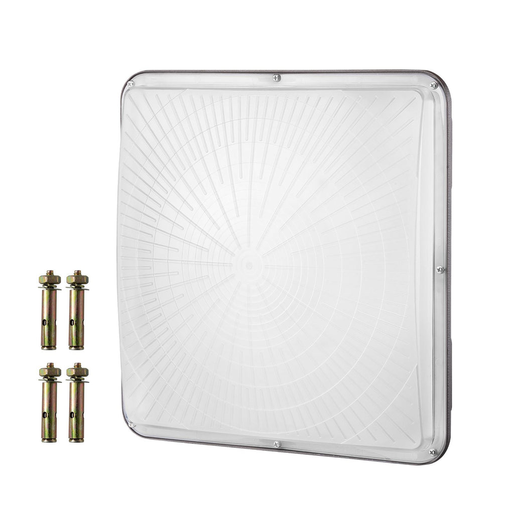 LED Canopy Light, 150W, 16500LM 5000K Daylight Commercial Industrial Outdoor Canopy Light, 12.4" x 12.4" Surface Mount Ceiling Lighting for Gas Station Warehouse Garage Street Shop Hotel, IP65