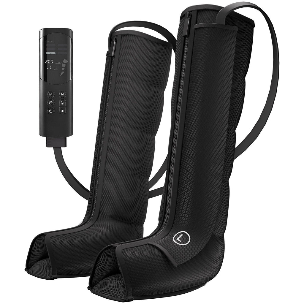 Leg Compression Massager 6 Modes Air Compression Full Leg Massager, For Daily Relaxation, 9 Massage Intensities, 360° Coverage, Auto Shut-Off Timer, with Portable Storage Bag and Power Adapter