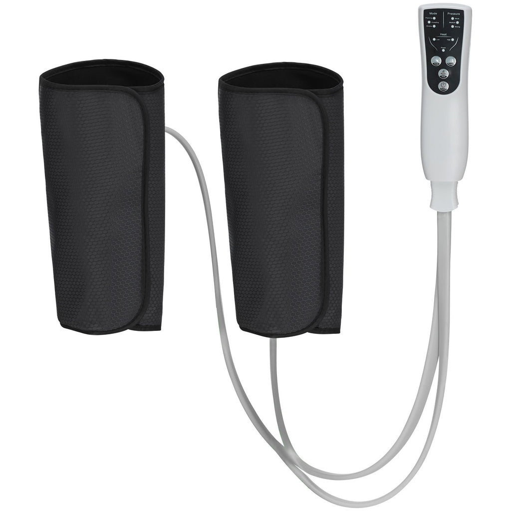 Leg Massager with Heat, Air Compression Calf Massager with 3 Modes & 3 Intensities, 2 Heating Levels, Calf Wraps Massager with Handheld Controller for Leg Circulation and Swelling Pain Relief