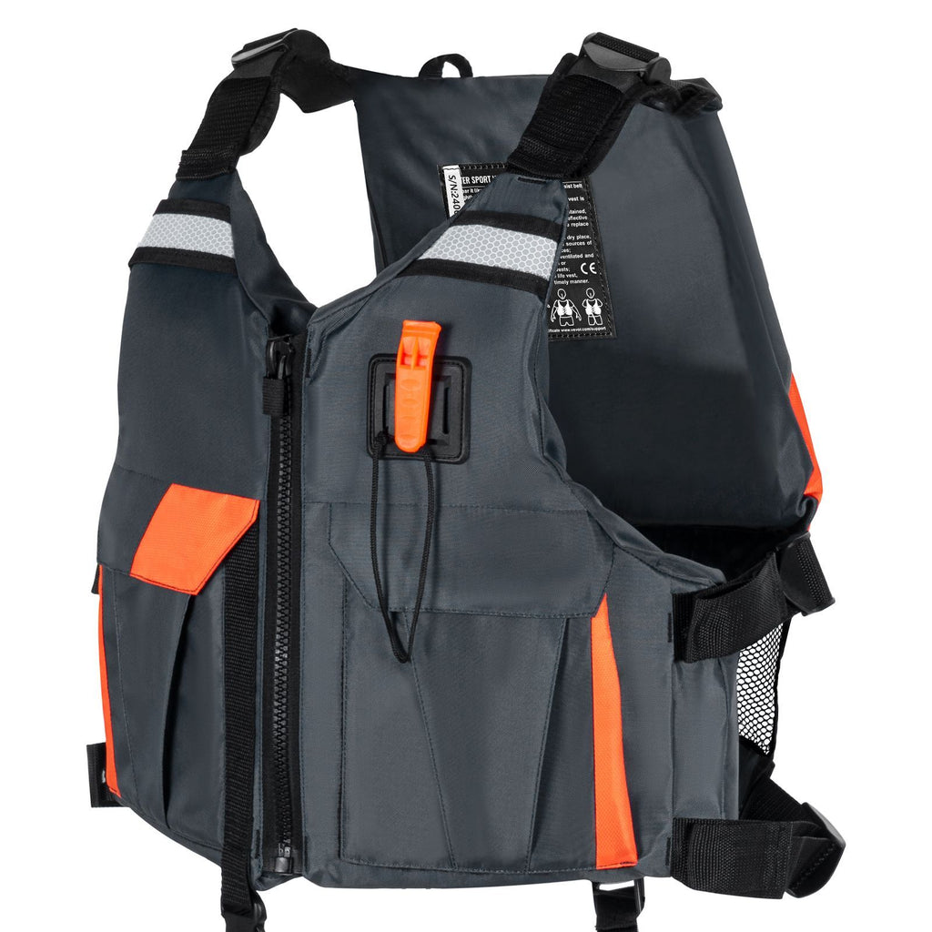Life Vest for Watersports (PFD), Life Jacket with Waterproof Nylon & 110N Buoyancy, Life Vest/Jacket for Any Water Activity-Fishing, Kayaking, Surfing and More, Men and Women XL