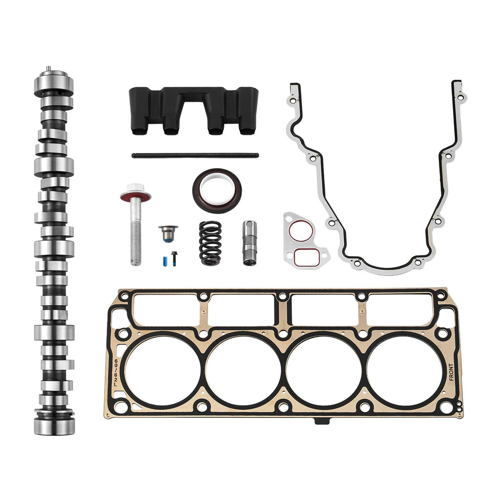 Lifter Camshaft Kit, 13-Piece Set, Gray Cast Iron Engine Cam, Compatible with Norris trucks from 1999-2013 GM Gen3/4, Fit 1999-2013 LS-Based Engines (Silverado, Sierra, Tahoe, Yukon/LS1)