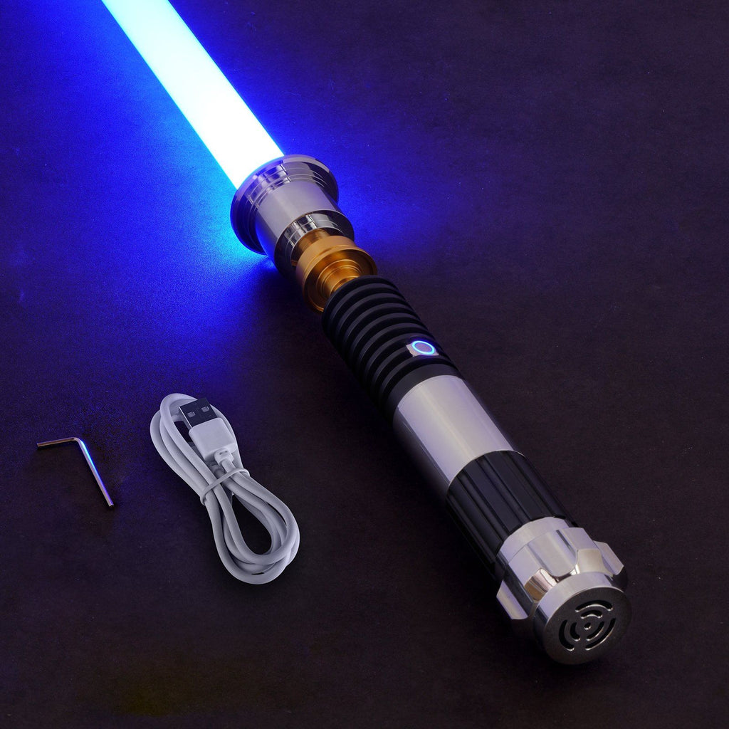 Lightsaber 12 RGB Colors 16 Sounds Mode Rechargeable Dueling Light Saber