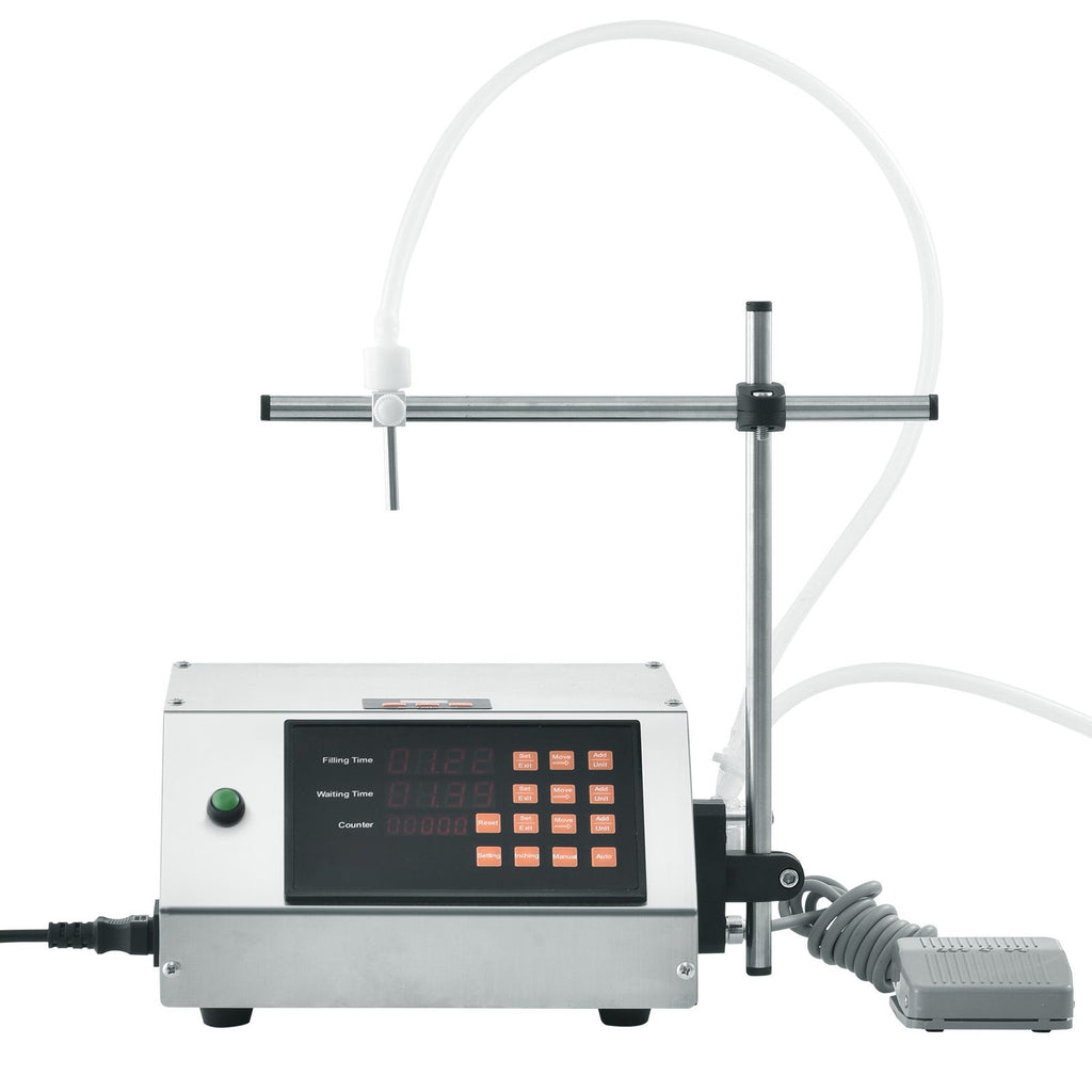 Liquid Filling Machine, 5-650ml Filling Capacity, Automatic Bottle Filler Machine, Bottling Machine Peristaltic Pump Digital Control for Milk, Water, Wine, Beverage, Soy Sauce (Single Nozzle)