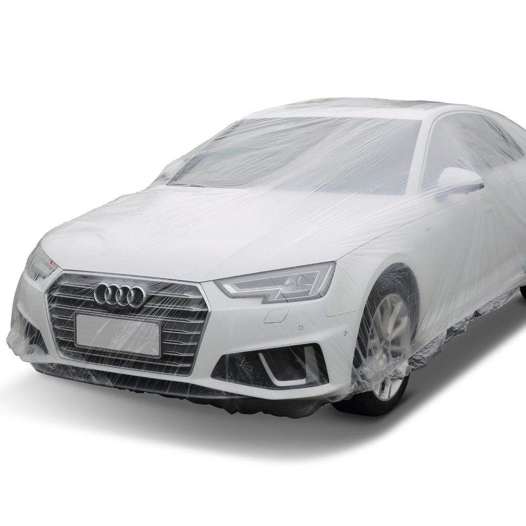 LOT 10pcs Clear Plastic Temporary Universal Disposable Car Cover 22' x 12' L VI