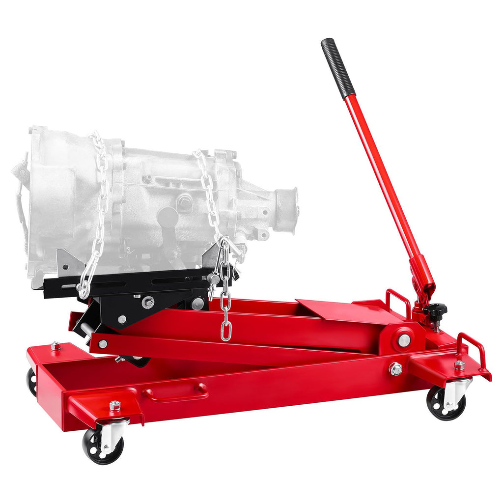 Low Profile Floor Jack, 2200 lbs / 1 Ton Lifting Capacity Telescoping Transmission Floor Jack, 7.28-27.6 in Lifting Height, Flexible 360° Swivel wheels, Heavy-Duty Lift Hoist for Garage/Shop