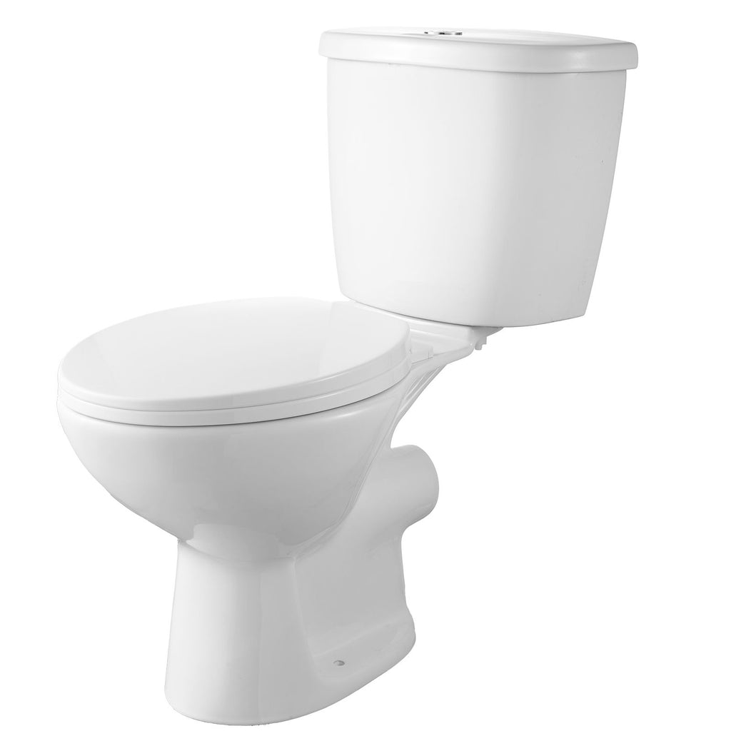 Macerating Toilet System with Powerful 700W Macerator Pump, Rear Discharge and Upflush Toilet For Basement, Dual Flush Water Disposal, Macerating Toilet System Kit with 3-Inlet, Space Saving