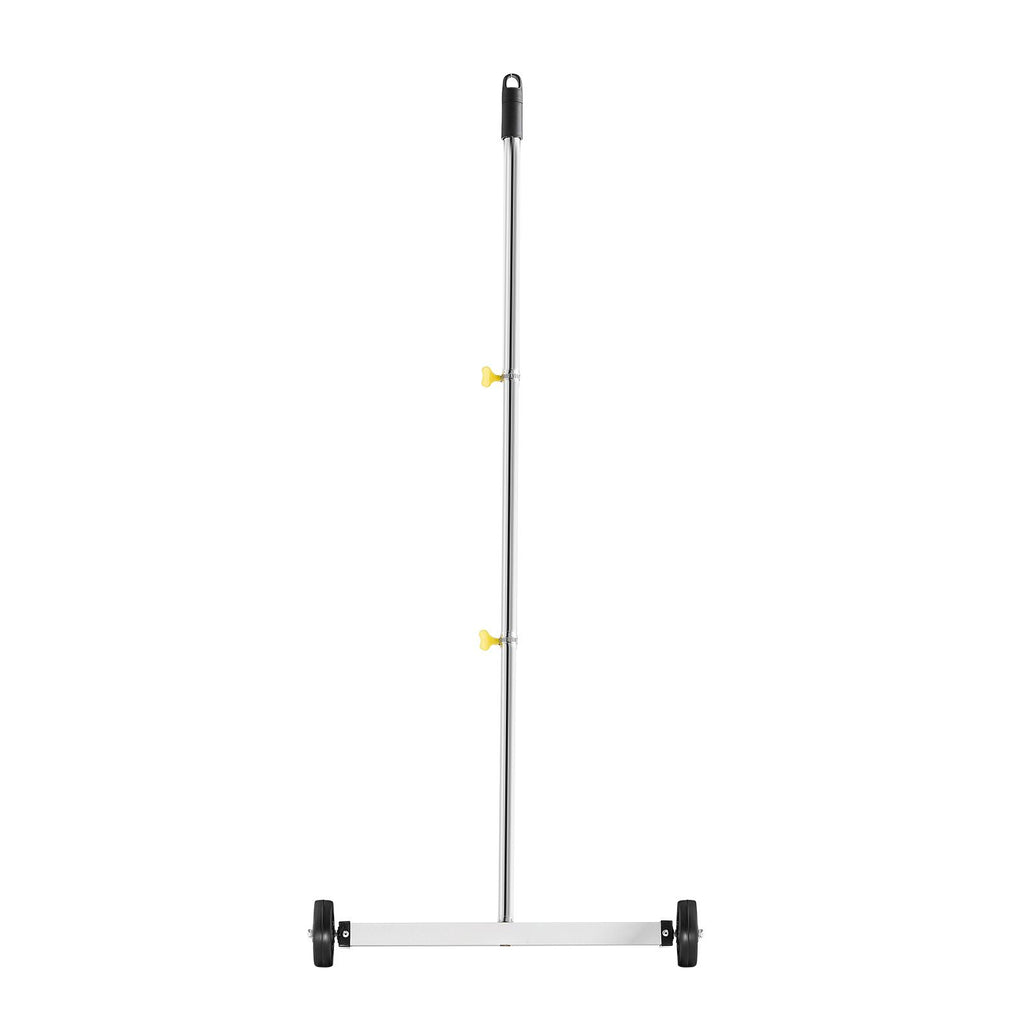 Magnetic Sweeper with Wheels, 17 inch, 10 lbs Load Capacity, Lightweight Magnetic Pickup Sweeper with Adjustable Handle, Pick Up Nails and Screws, Easy Cleanup for Garages, Roofing Projects