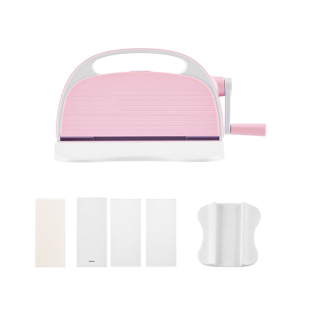 Manual Die Cutting and Embossing Machine, 3" Opening, Portable Die Cut Machine with Cutting Plates, Ergonomic Handle, Easy to Store, for Arts and Crafts, Scrapbooking, Card Making, Crafting