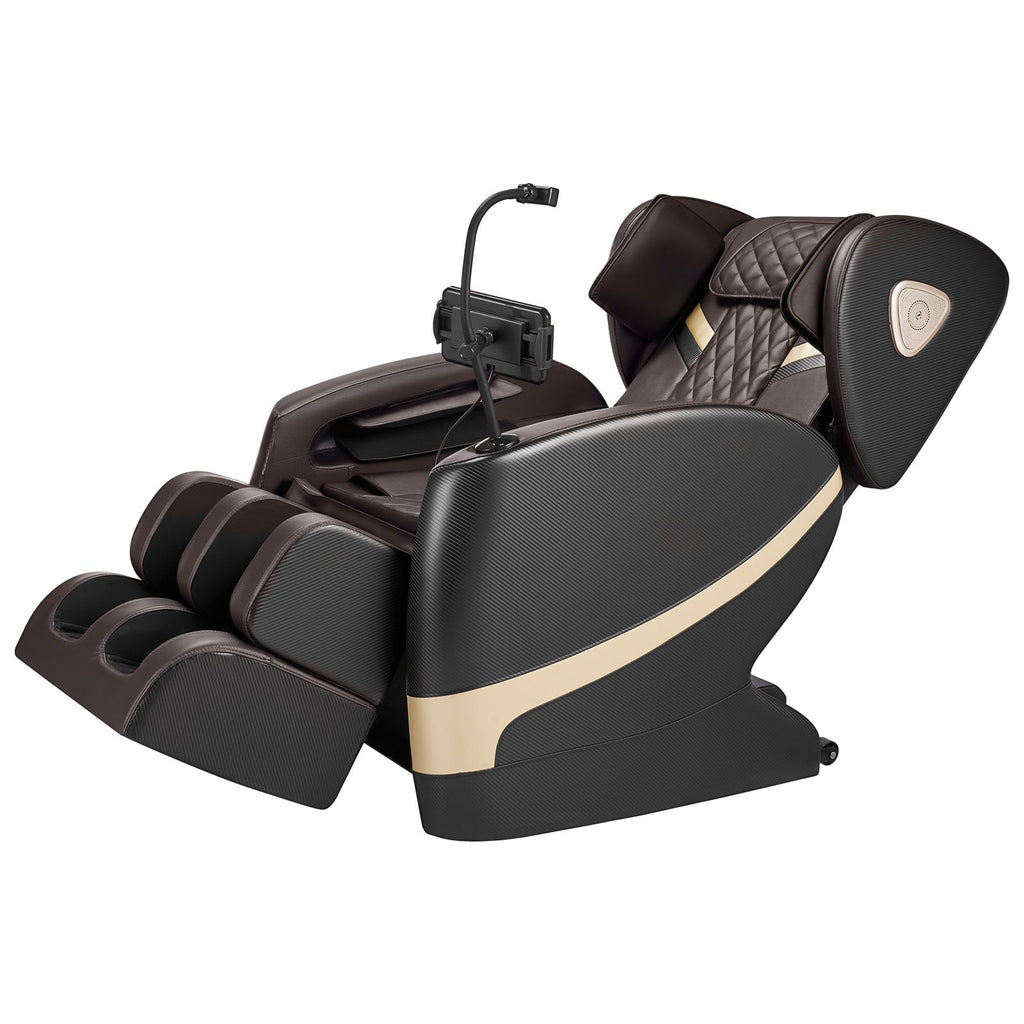 Massage Chair, Zero Gravity Full Body Massage Chair with 10-Point Rollers, 5 Automatic Modes, 8 Airbags, Waist & Leg Heating, Bluetooth Speaker, Touchscreen Control, for Home and Office Use