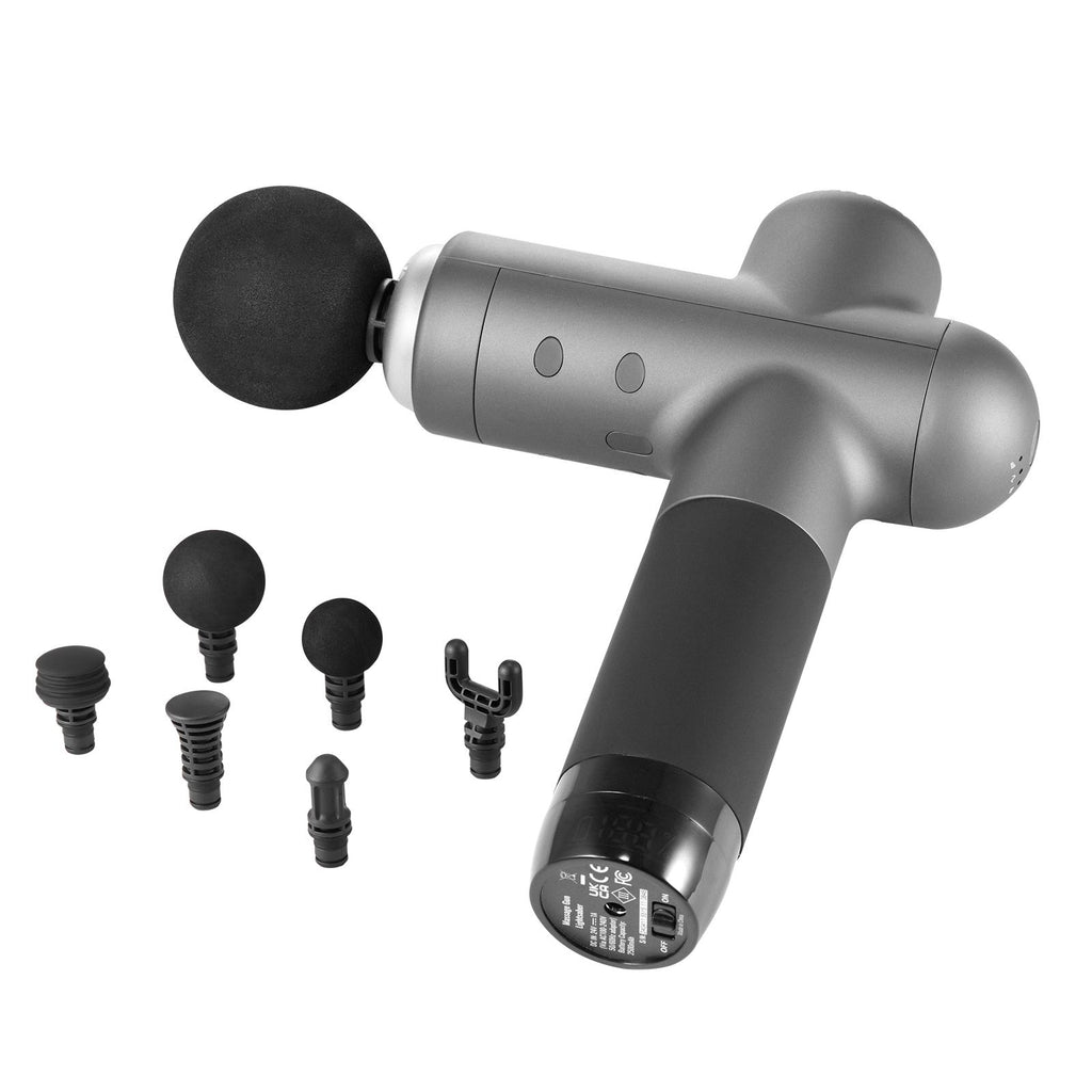 Massage Gun Deep Tissue, Muscle Percussion Massage Gun for Athletes, Handheld Massage Gun for Pain Relief, Muscle Relaxation - with 8 Speed Levels & 6 Massage Heads, 24V 2500mAh