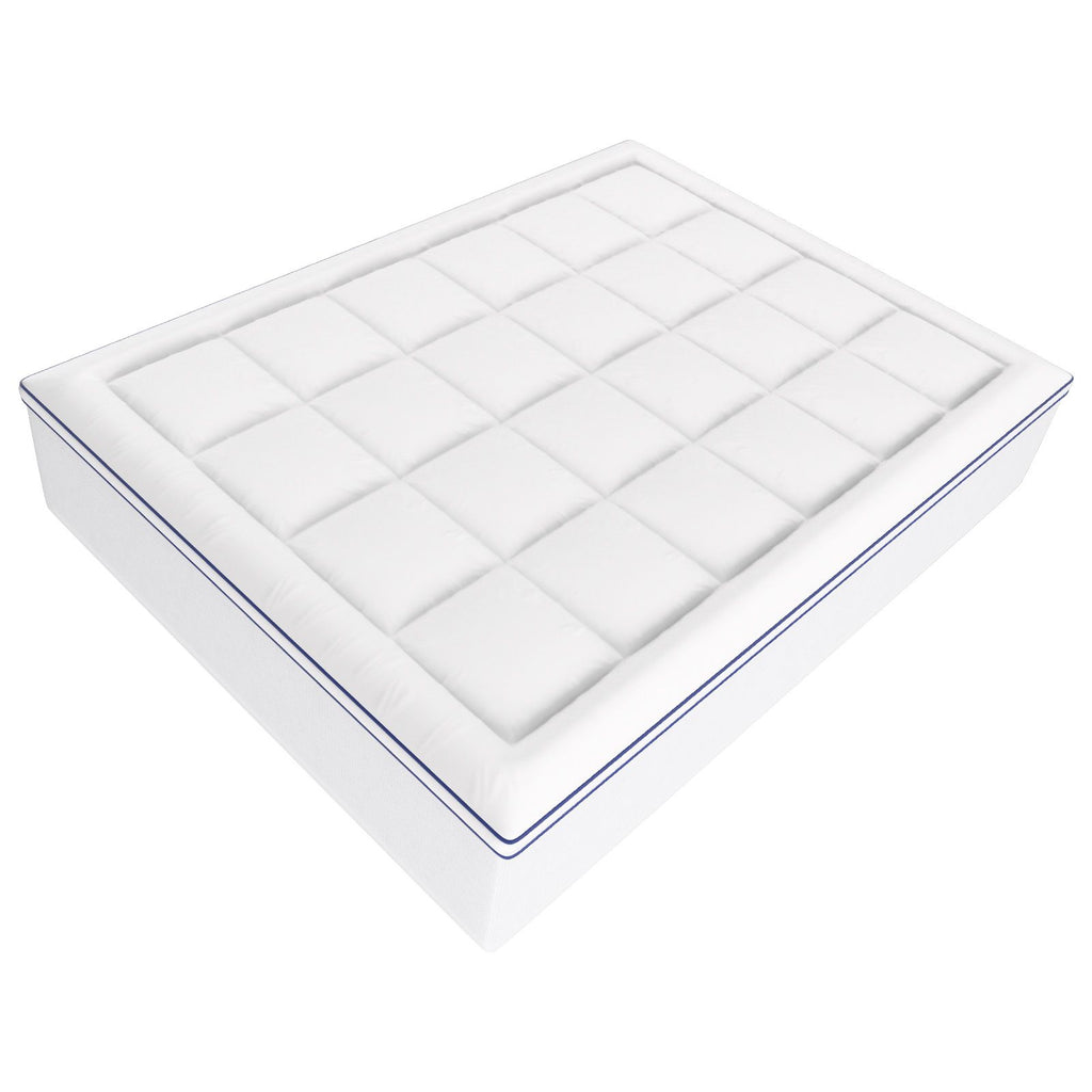 Mattress Topper, Queen Size, 3 in Thickness, Memory Foam, Fiber Fill, Detachable & Washable Casing, Ergonomically Designed for Pressure Relief, Comfortable Cooling & Breathable, for Hot Sleepers
