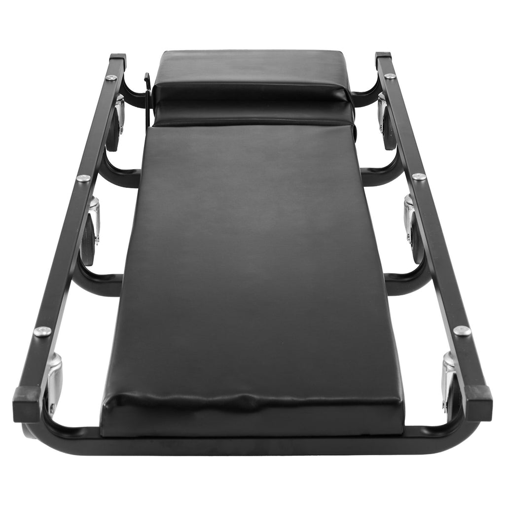 Mechanic Garage Creeper, 40-Inch, 300 lbs Capacity Automotive Rolling Creeper with 6 Casters Adjustable Cushioned Headrest, Heavy Duty Steel Frame Low Profile for Garages, Repair Shops, and DIY