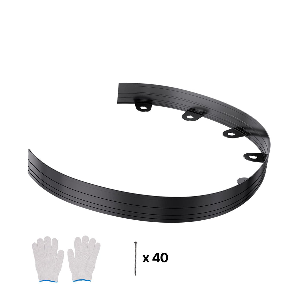 Metal Landscape Edging, 10 Packs 60 in Rust-Resistant Aluminum Alloy Landscape Edging, Bendable Garden Edging Border, Heavy Duty Lawn Edging Fence for Flower Bed Yard Pathway