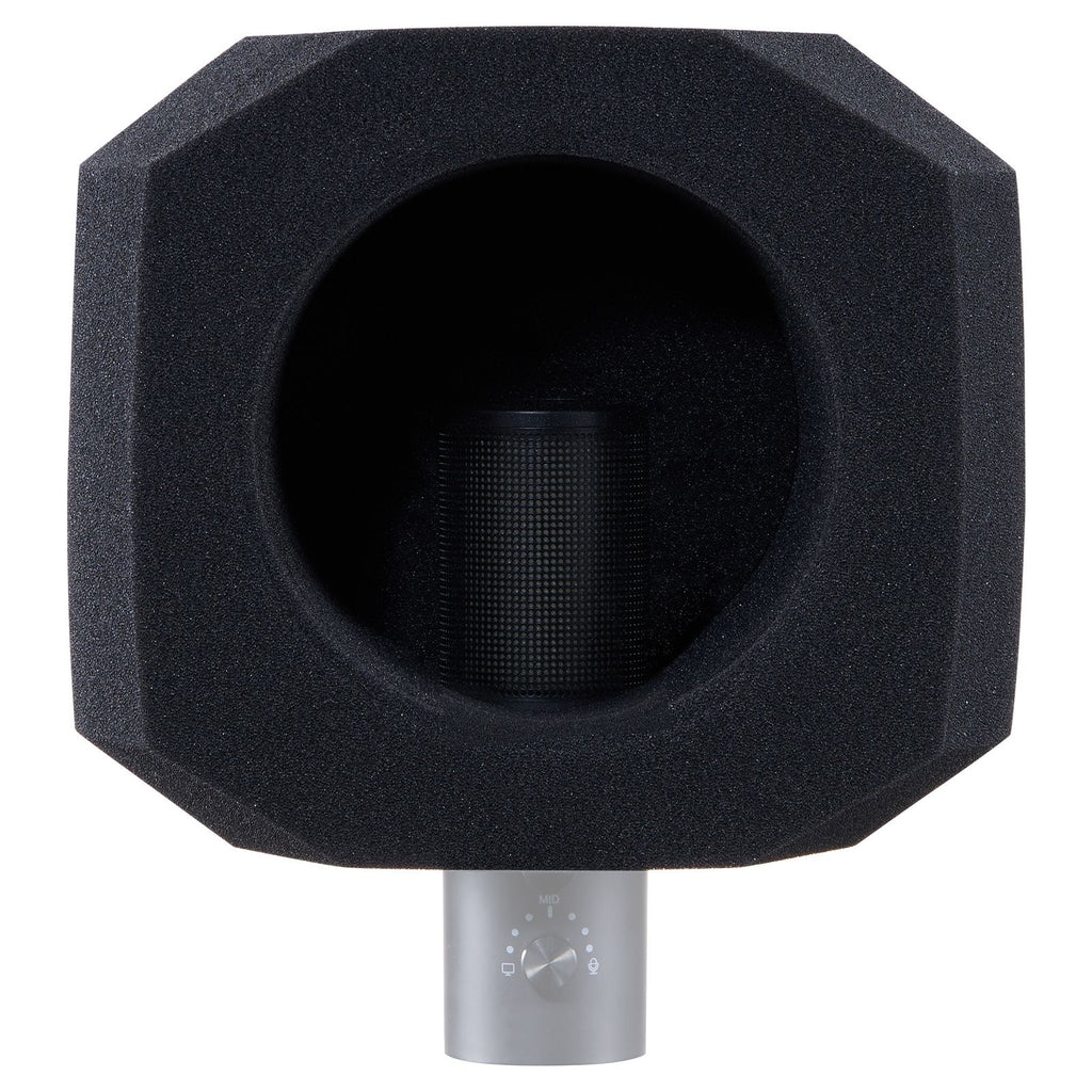 Microphone Isolation Sphere, Dense Acoustic Foam, Wind Noise Shield featuring a Two-Layer Pop Filter, Fits Microphones 1.57 to 2.36 inches, Vocal Booth for Echo Minimization