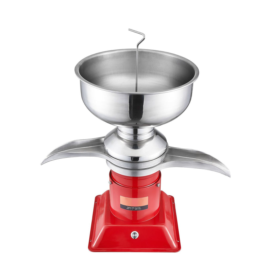 Milk Cream Centrifugal Separator, 304 Stainless Steel Electric Cream Separators, 100L/H Output 10500RPM Goat Milk Separator, 30W Cow Cream Separator, Milk Skimmer with 5L Bowl Capacity, 100-240V
