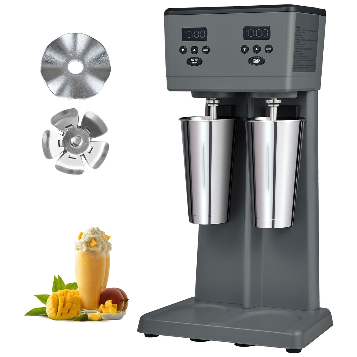 Milkshake Maker, 375W x 2 Electric Milkshake Machine, Commercial Do ...