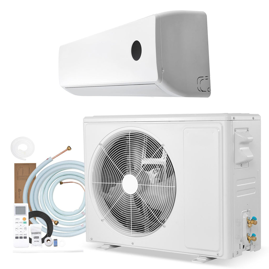 Mini Split Air Conditioner, 18,000 BTU AC / 18,400 BTU Heat, 230V 19 SEER2 High Efficiency Energy Saving, Quiet Inverter System for 1250 Sq.Ft Coverage Area, Easy to Maintain, for Home, Office
