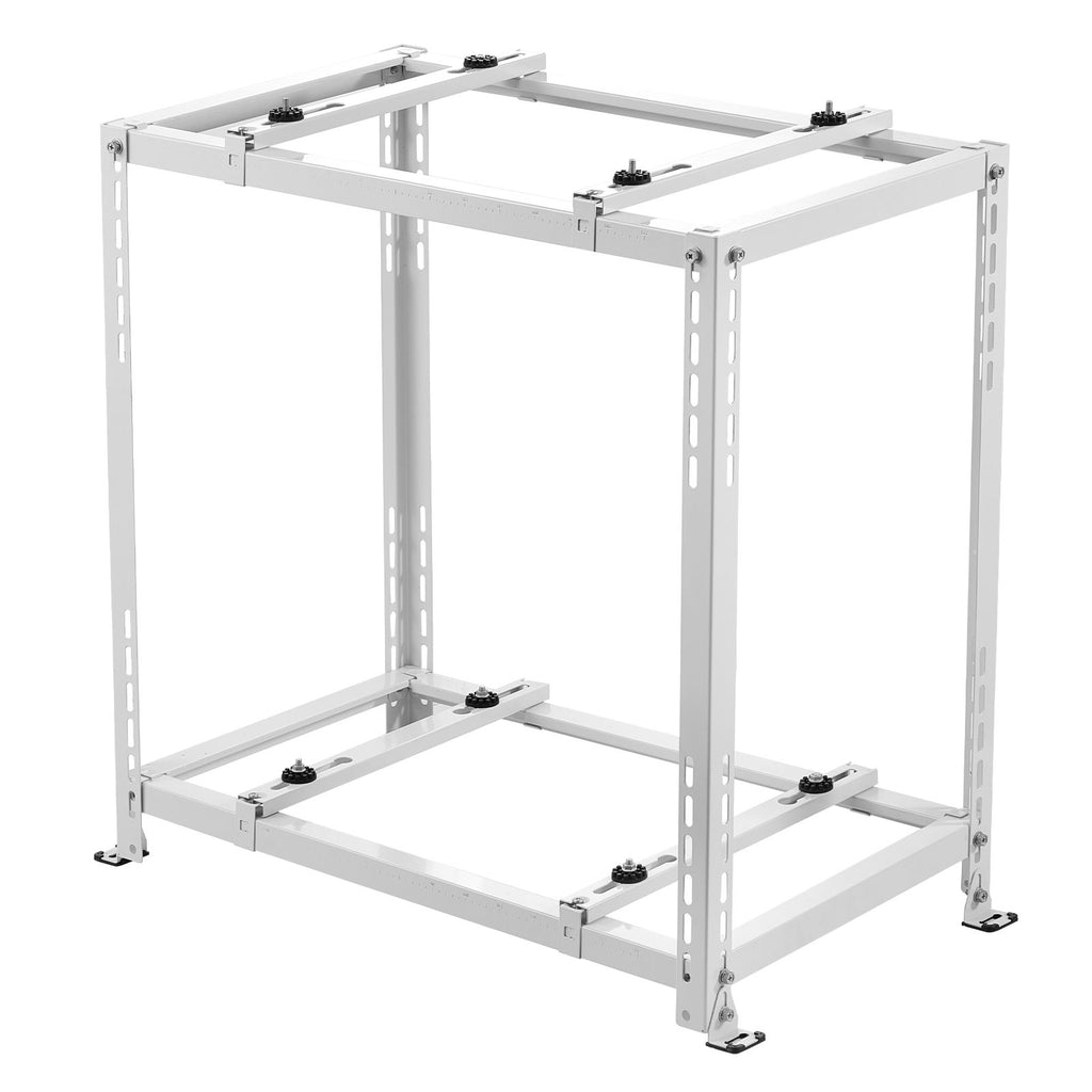 Mini Split Ground Stand, Anti-Vibration Mini Split Stand for 9000-18000 BTU Ductless Air Conditioner Heat Pump, Heavy Duty AC Base Bracket Floor Mount w/ 551LBS Max. Load,Dual Levels