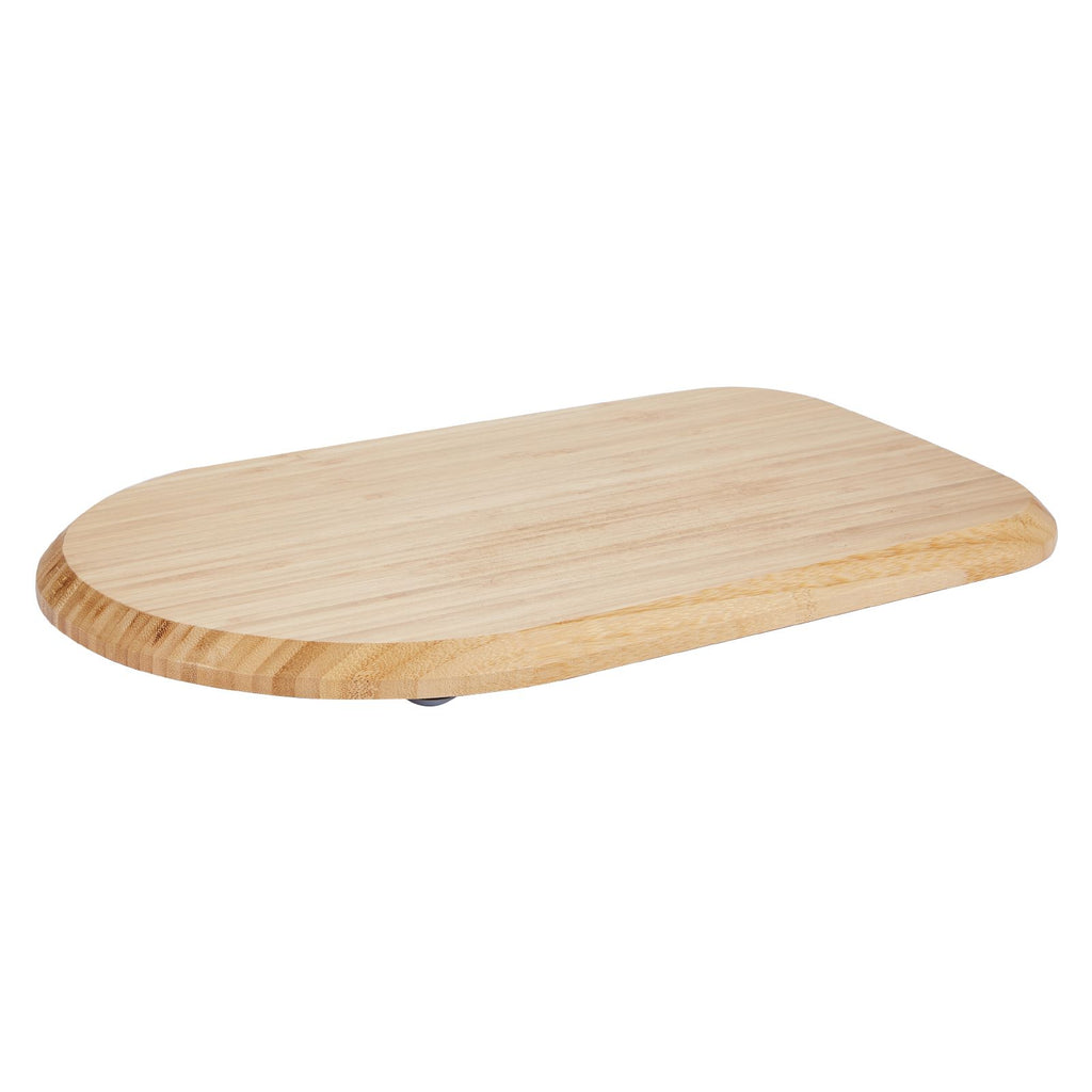 Mixer Slider, Oval 14.5 x 9.4-inch, Appliance Slider Compatible with Tilt Head 4.5-5 Qt Stand Mixer, PTFE Feet, Kitchen Countertop Storage Mover Sliding Tray, Natural Wood