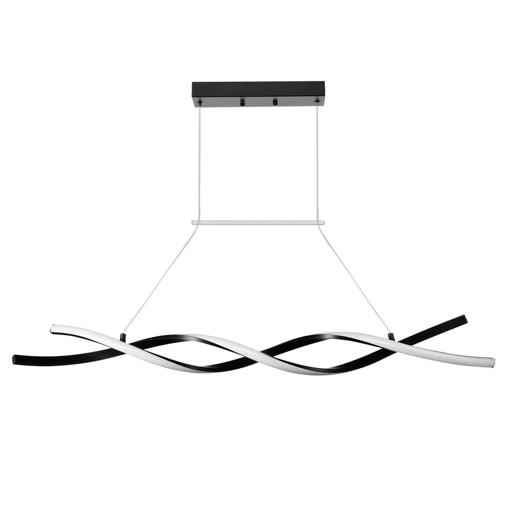 Modern Chandelier Light Fixtures, 24W, Dimmable LED Pendant Light with Silicone Lampshade, 3000K / 4000K / 6500K Color Temperature Adjustable Ceiling Lamp, for Kitchen, Dining Room