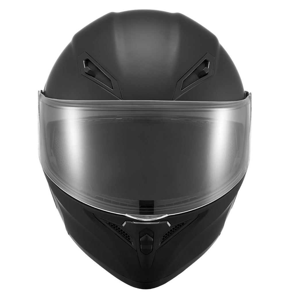 Motorcycle Helmet, Modular, Adult Motocross Dirt Bike Helmet with Large Clear Visor, Comfortable Motorbike Racing Street with Detachable Liner for Men & Women, DOT Approved, (Matte Black, M)