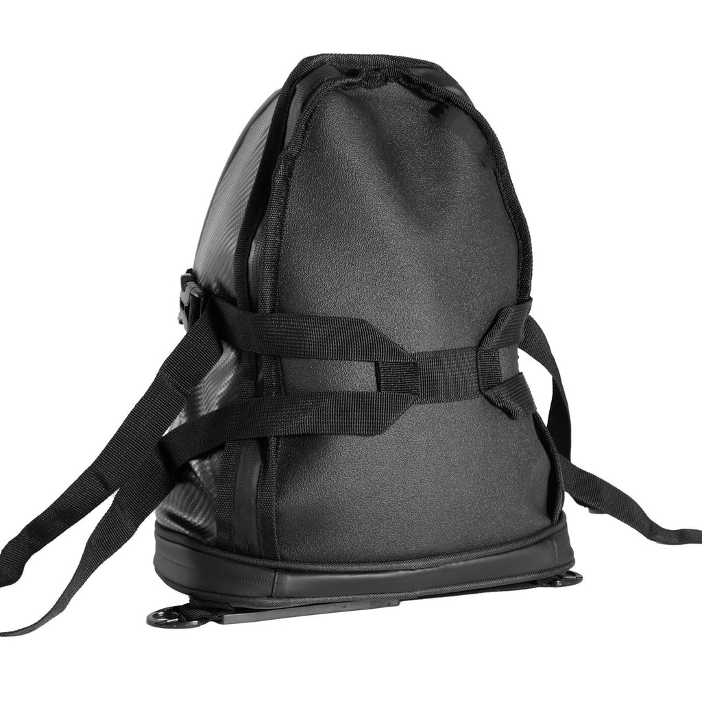 Motorcycle Tail Bag, 10 L Motorcycle Rear Seat Bag with Waterproof Rain Cover, Outdoor Sports Motorbike Luggage Storage Trunk Rack Backpack Handbag with Shoulder Strap and Inner Pocket, Black