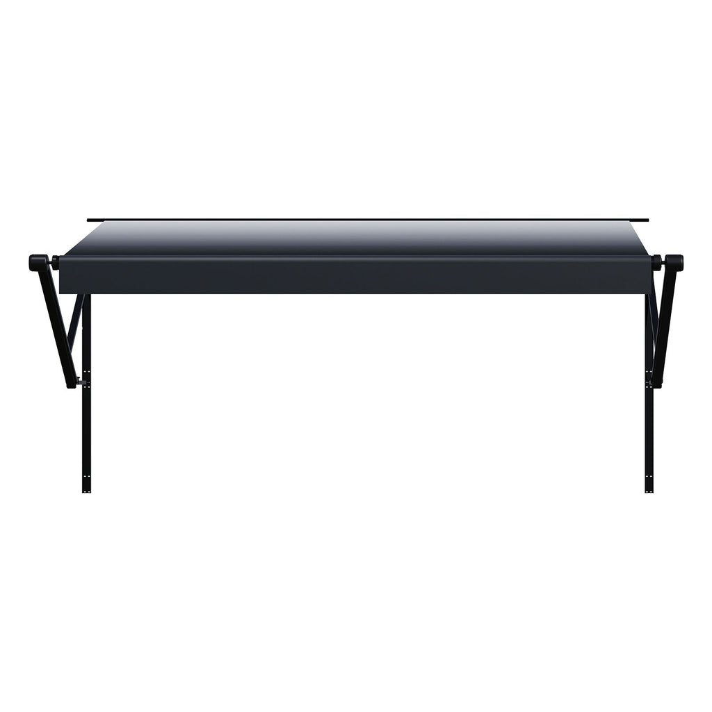 Motorized RV Awning Complete Kit, 20' Retractable Awning with Aluminum Alloy Frame, Outdoor Trailer Awning, Fit for Most RVs(Black Fade)