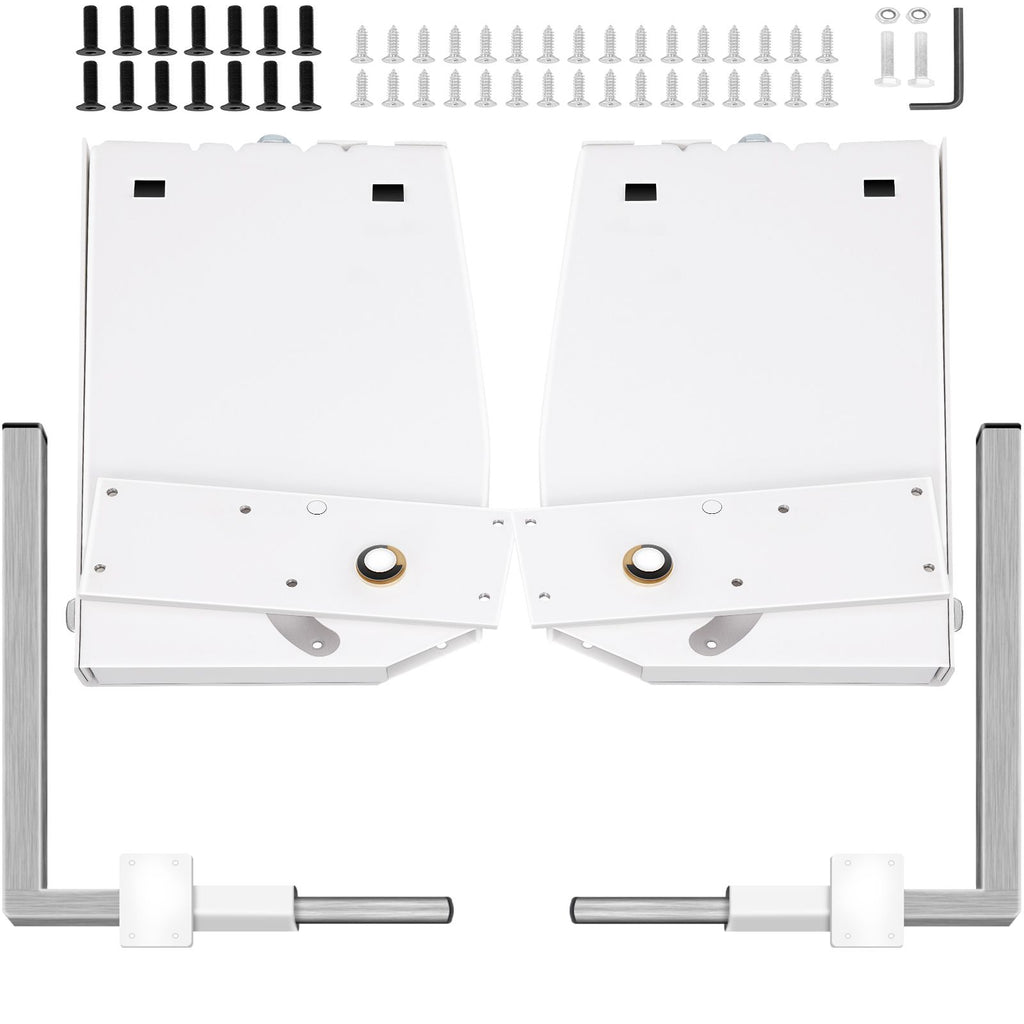 Murphy Mounting Wall Springs Mechanism Heavy Duty Support Hardware DIY Kit for King Queen Bed (Vertical), White