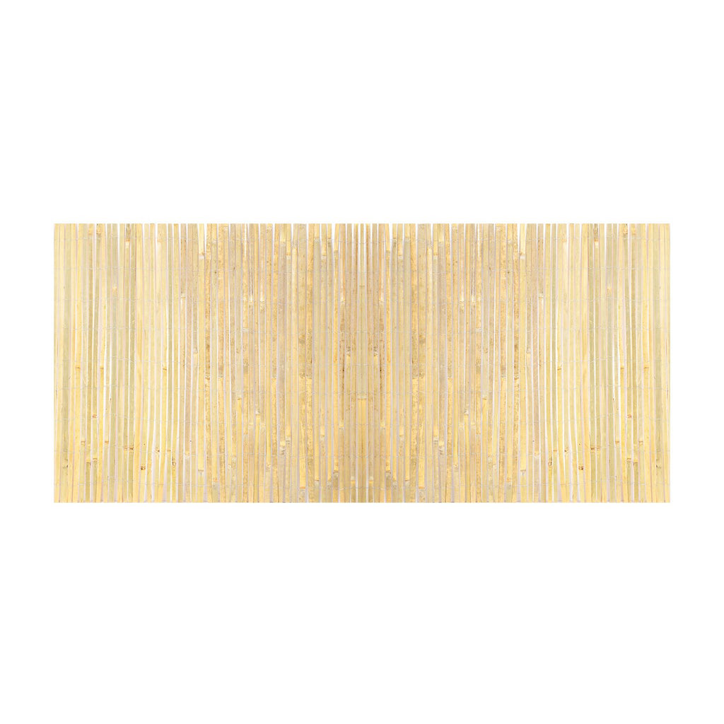 Natural Bamboo Slat Screening, Eco-Friendly Privacy Bamboo Slat Fence, 3 ft H x 19.6 ft L Decorative Bamboo Screen Panel, for Garden, Backyard, Balcony, Patio, Pool Side