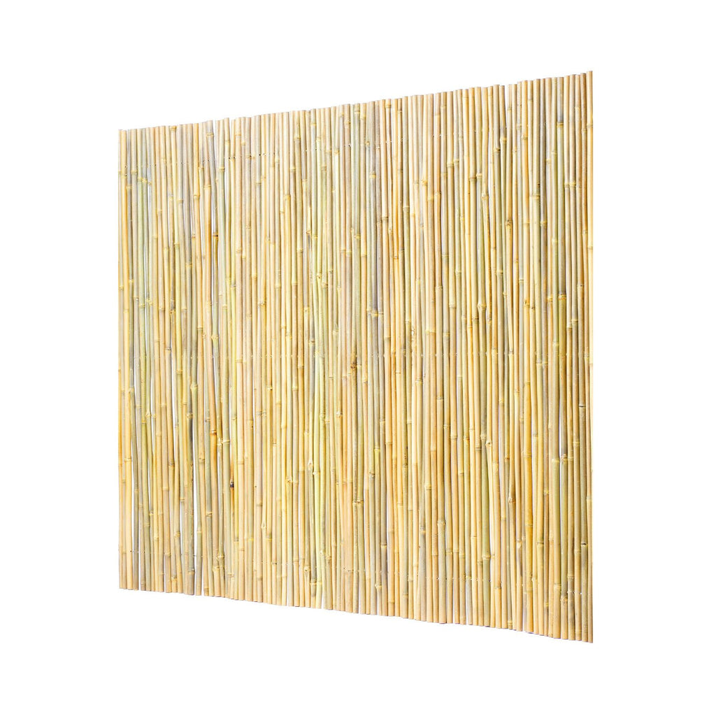 Natural Rolled Bamboo Fence, Eco-Friendly Bamboo Privacy Fence 4 ft H x 6 ft L x 0.75 in D. , Decorative Bamboo Privacy Screen for Garden, Backyard, Balcony, Patio, Pool Side