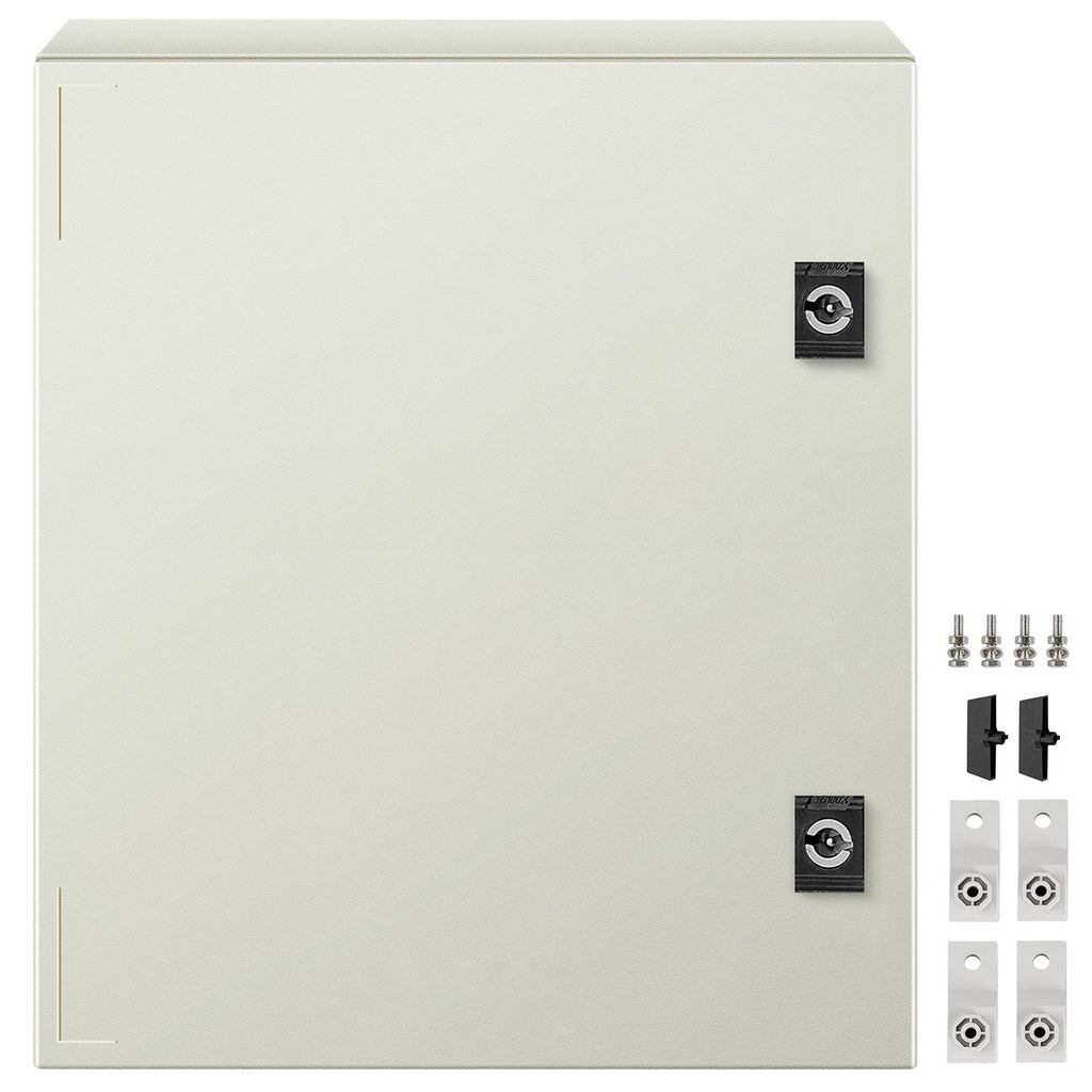 NEMA Steel Enclosure, 16 x 12 x 8\'\' NEMA 4X Fiberglass Electrical Box, IP66 Waterproof & Dustproof, Outdoor/Indoor Electrical Junction Box, with Mounting Plate(40 x 30 x 20 cm)