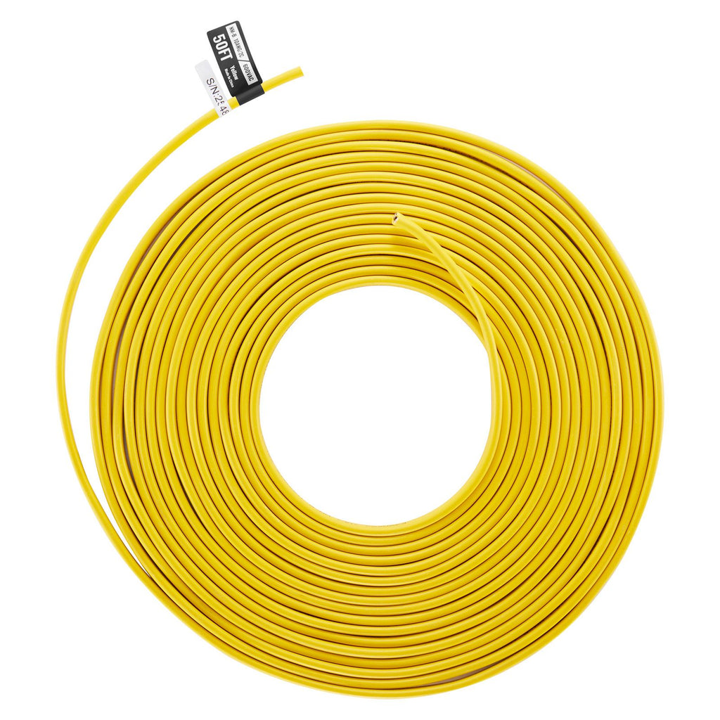 NM-B Wire, 10AWG/2C Non-Mettalic Residential Indoor Electrical Wire with Ground, PVC Sheathed High-Purity Copper Core Cable, for Outlets, Switches, Other Loads & Lighting Wiring Projects(50 ft)