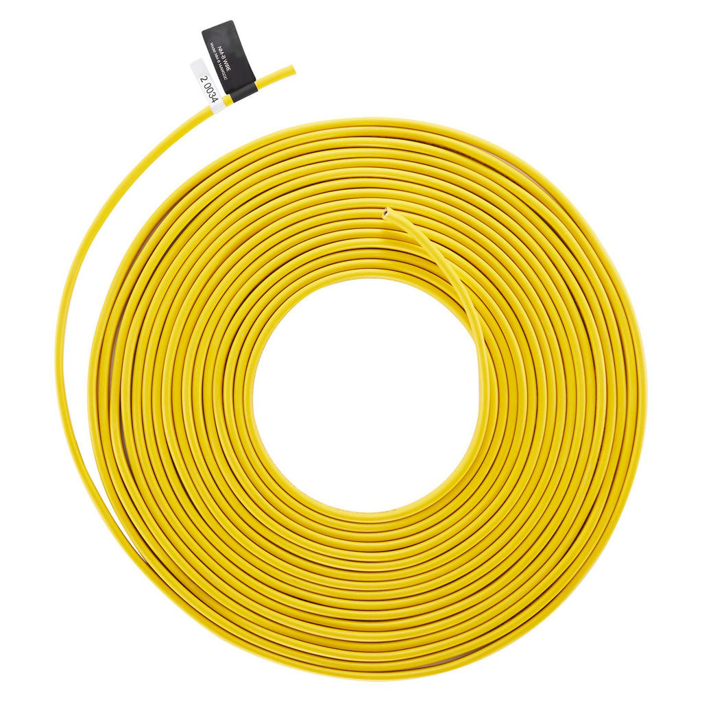 NM-B Wire, 14AWG/2C Non-Mettalic Residential Indoor Electrical Wire with Ground, PVC Sheathed High-Purity Copper Core Cable, for Outlets, Switches, Other Loads & Lighting Wiring Project(100 ft)
