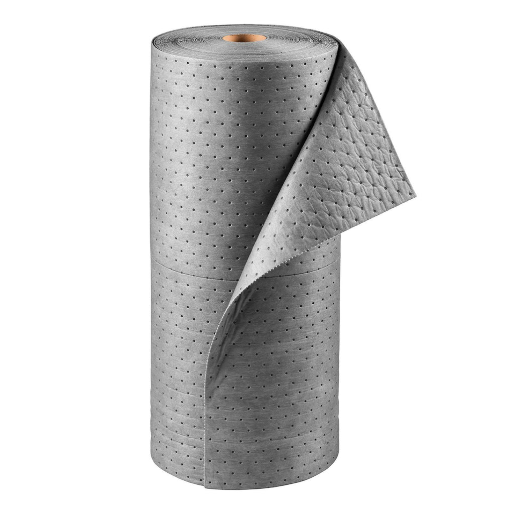 Oil & Water Absorbent Pads, 30 in x 150 ft 1-Roll, Medium-Duty Spill Absorbing Pads, Universal for Gasoline, Engine, Oil, Water, Coolant, Durable PP Spill Control Mats for Garage Workshop