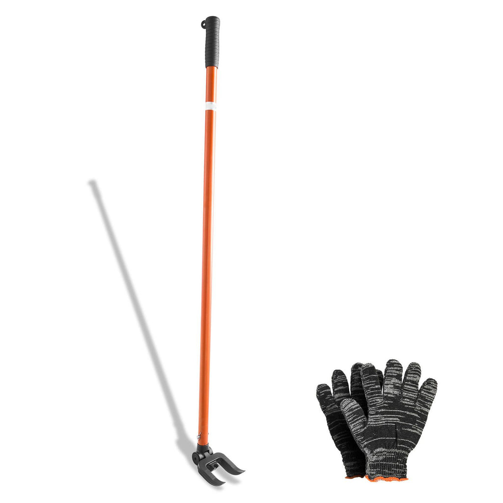 Pallet Buster Tool, 44 Inch Carbon Steel Handle Wrecking Pry Bar, 2000 lbs Weight Capacity, Heavy Duty Deck Board Removal Tool, Breaker Bar for Flooring, Framing, Roofing, Trim, Drywall