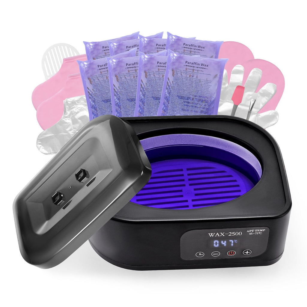 Paraffin Wax Machine for Hands and Feet, 3500ML Professional Paraffin Wax Warmer, 113 Fahrenheit-167 Fahrenheit Digital Display Paraffin Bath Moisturizing Kit with Timer