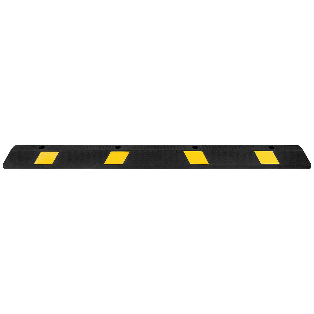 Parking Stopper, 72 Inch Heavy Duty Parking Aid for Garage, Rubber Curb Garage Floor Stopper with Reflective Strips, Vehicles Gadgets for Cars Vans Trucks Tire Wheel Guide Block Stops Bumpers
