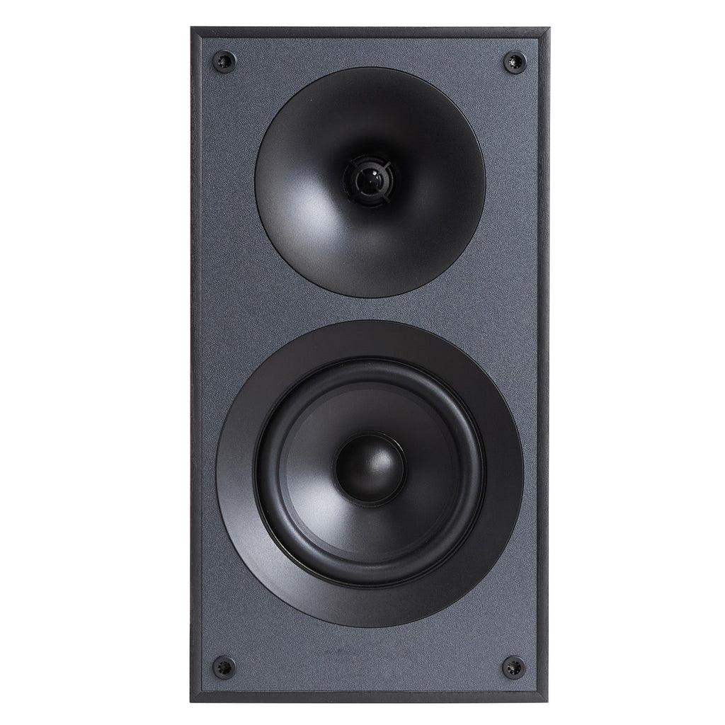 Passive Bookshelf Speaker, 300W, Book Shelf Stereo Speakers with 5.25-Inch Woofer and 1-Inch Tweeter, Detachable Grille, 65Hz-20KHz Frequency Response, Wooden Enclosure (1 Pair)