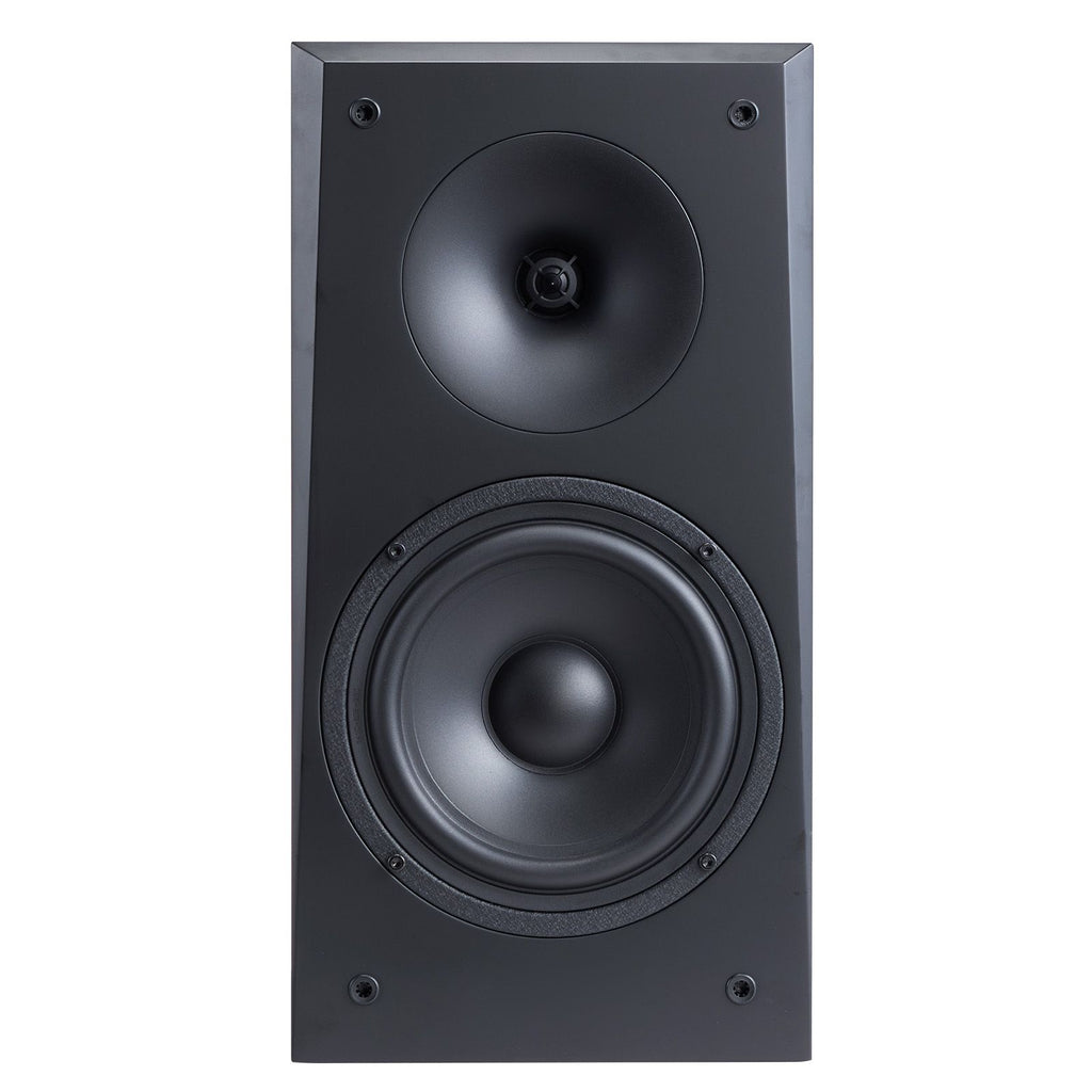 Passive Bookshelf Speaker, 300W, Book Shelf Stereo Speakers with 6.5-Inch Woofer and 1-Inch Tweeter, Detachable Grille, 55Hz-20KHz Frequency Response, Wooden Enclosure, for Home Theater (1 Pair)
