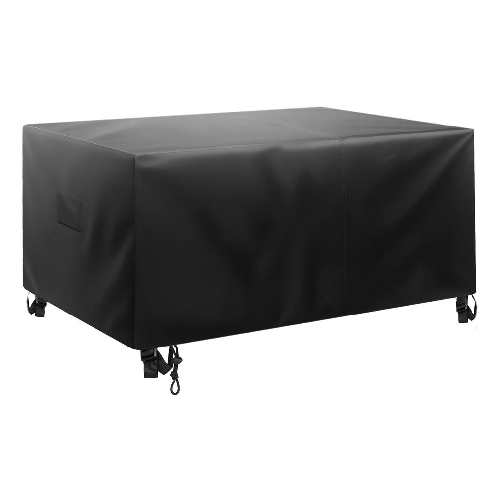 Patio Furniture Cover, 420D Heavy Duty Waterproof Outdoor Dining Table and Chairs Cover, Large Squre Patio Table Covers with Air Vent for All Weather, 126L x 126W x 32H inch, Black