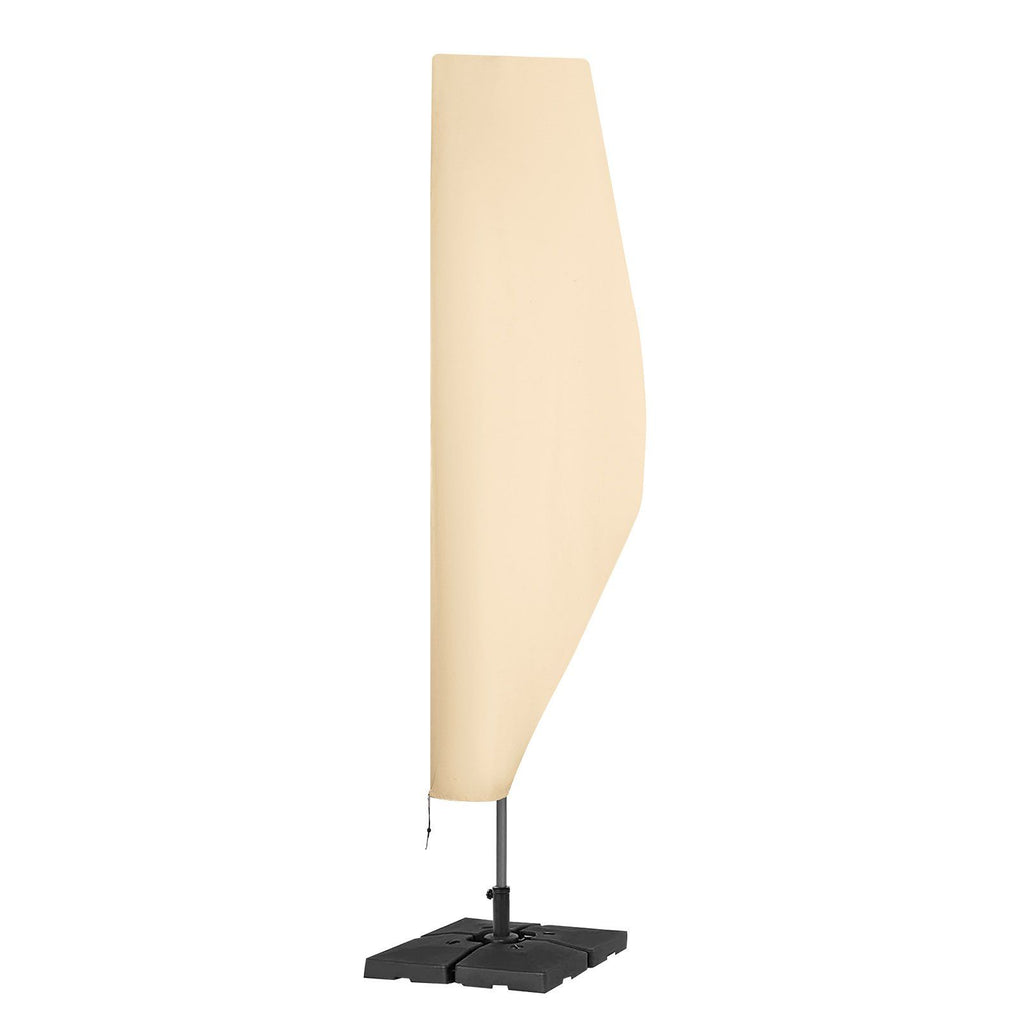Patio Umbrella Cover for 7ft to 13ft Offset Umbrellas, Water Resistant PU 2000mm, Outdoor Umbrella Cover with Zipper and Rod, Beige