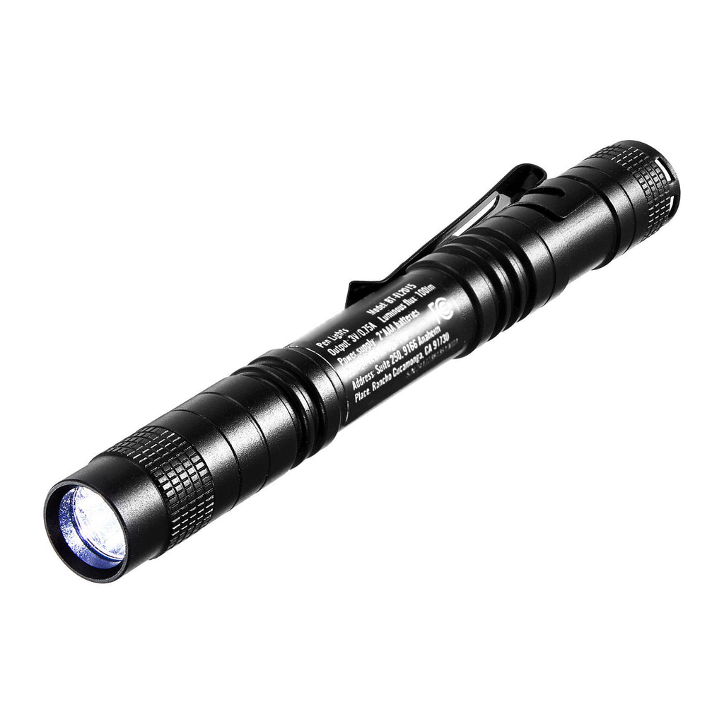 Pen Light, 2-Pack 100 Lumens Pocket Flashlight with Clip, IPX4 Waterproof Portable Penlight, Compact and Lightweight for Tight Spaces, Work, Inspection, Emergency, Mechanics, Outdoor Use