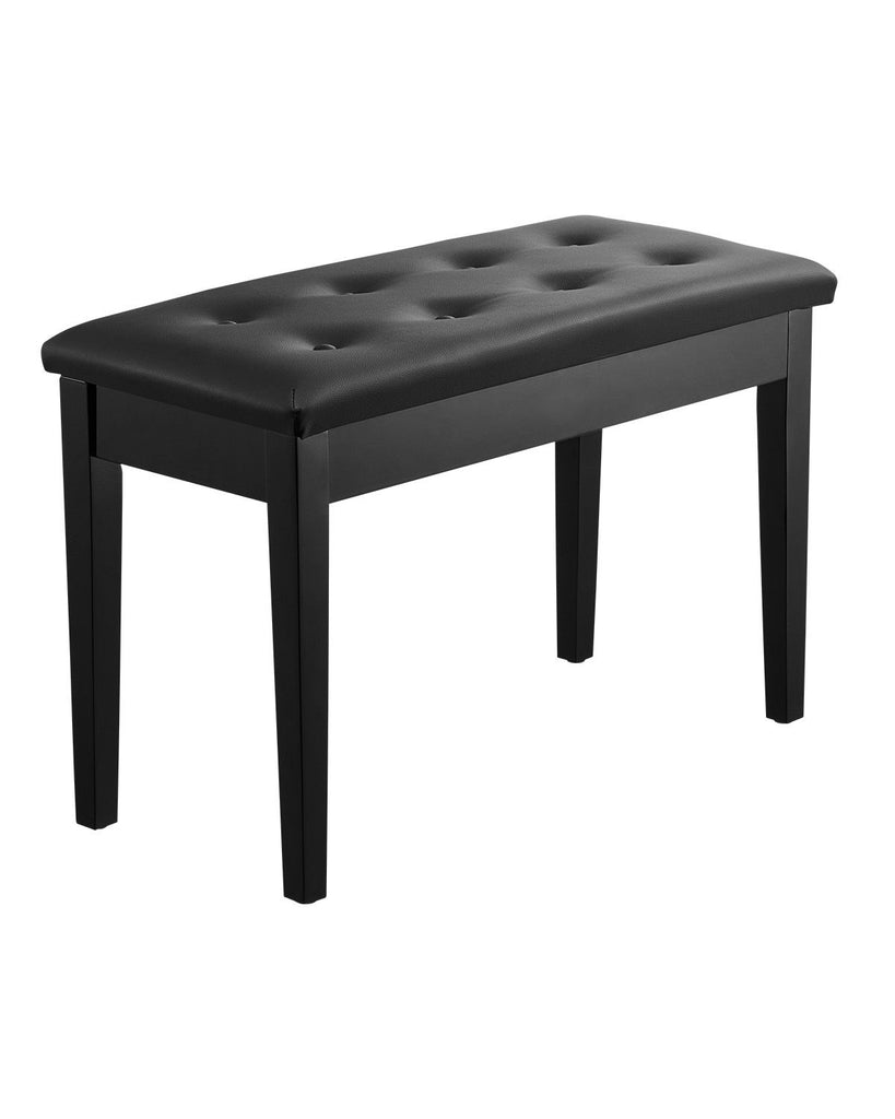 Piano Bench, 29.5" x 14" x 20.3", Duet Keyboard Piano Chair with 20.3"-23.4' Adjustable Height, Padded Cushion, Storage Compartment for Music Books, Wooden Piano Stool Seat, for Vanity, Bedroom