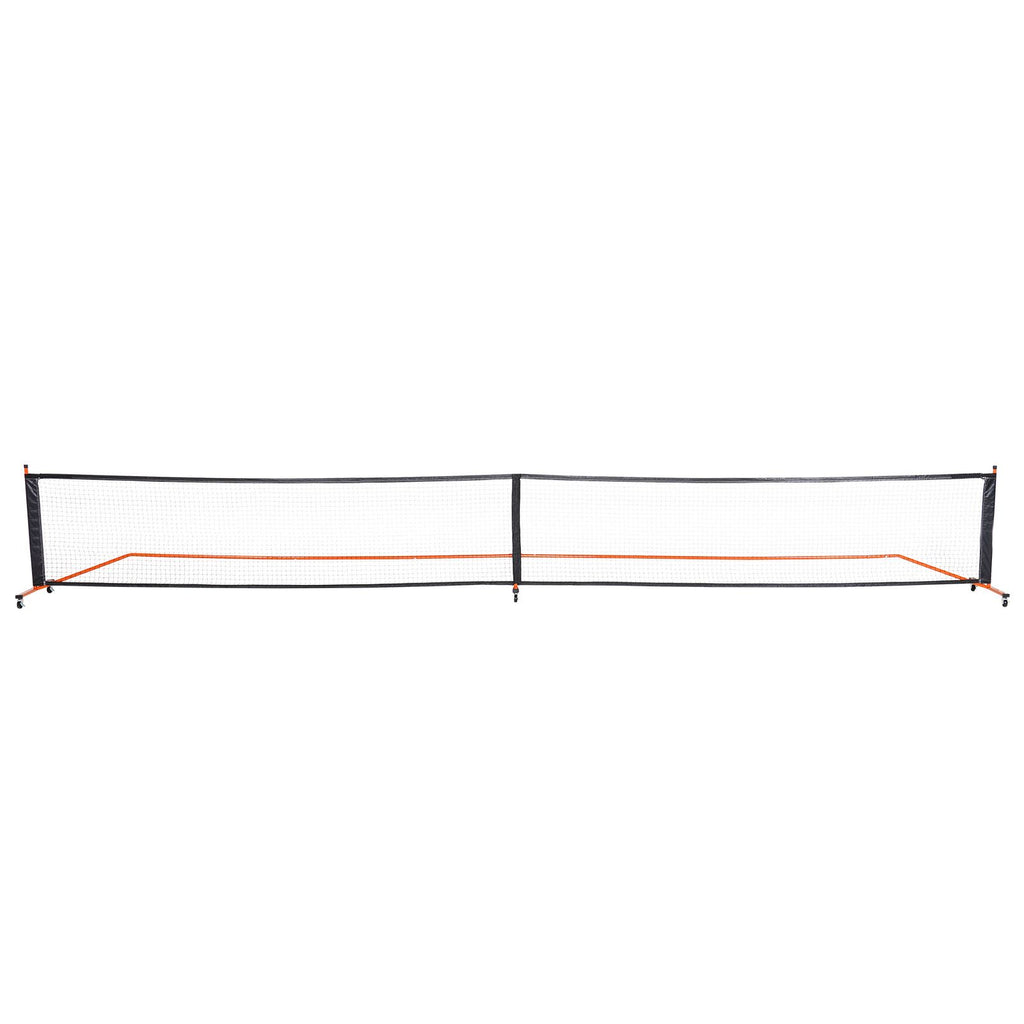 Pickleball Net Set, 22FT Regulation Size Portable Pickleball System with Bags, Balls, Paddles, Wheels, and Court Lines, Weather Resistant Metal Frame & PE Net, for Outdoor Backyard Driveway