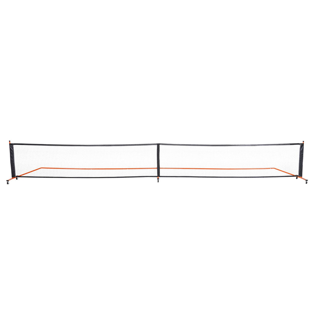 Pickleball Net Set, 22FT Regulation Size Portable Pickleball System with Carrying Bag, Balls, and Wheels, Weather Resistant Steady Metal Frame & Strong PE Net, for Outdoor Backyard Driveway