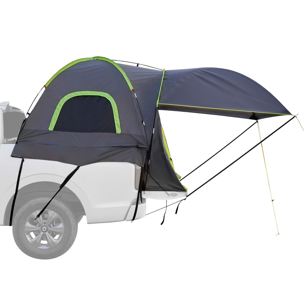 Pickup Truck Tent, Fits 5.0-5.2 ft Truck Tents for Camping, Waterproof PU2000 mm 2-3 Person Sleeping Truck Bed Tent, Sturdy Truck Bed Camper Shell with Expandable Awning, Rainfly, Storage Bag