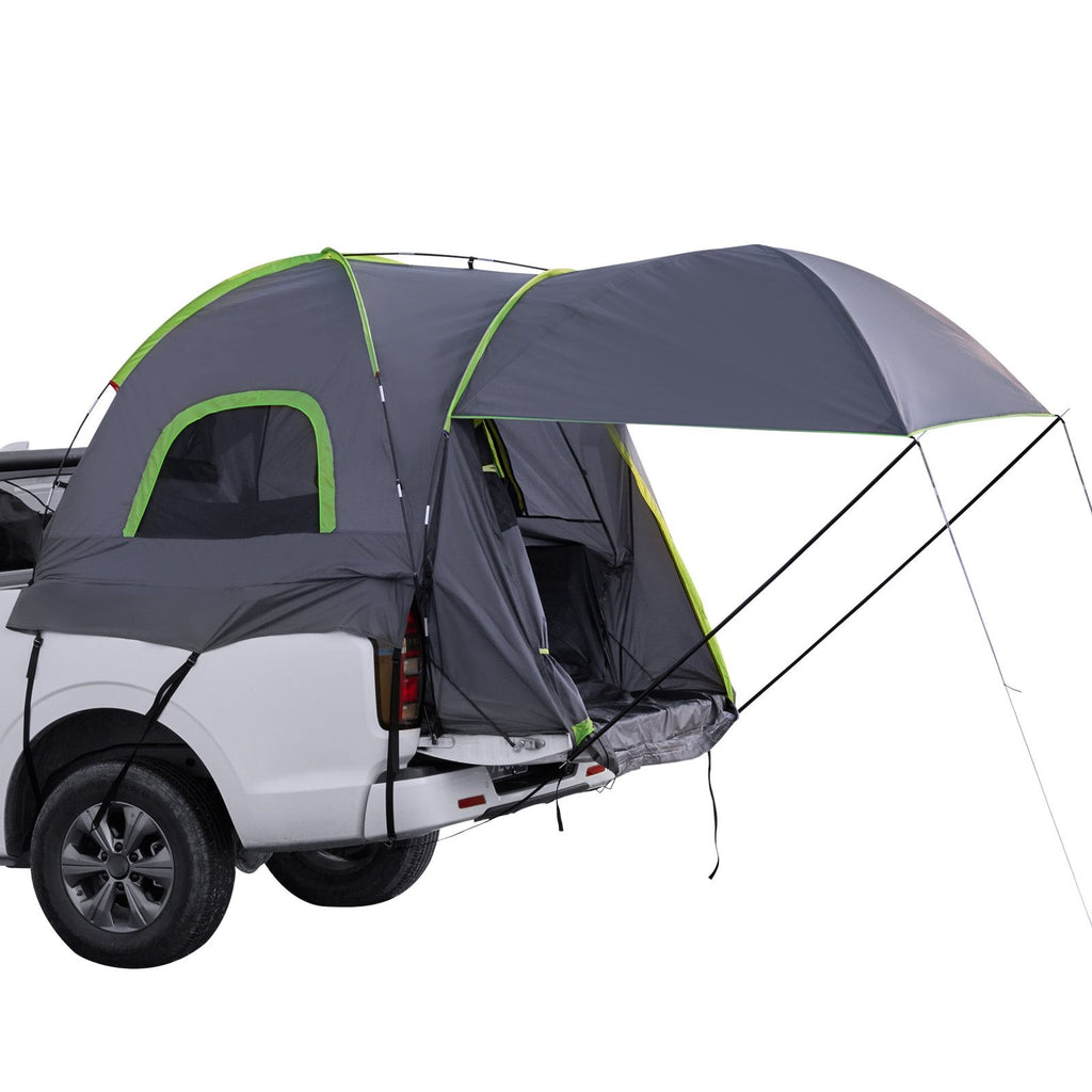 Pickup Truck Tent, Fits 8.0-8.2 ft Truck Tents for Camping, Waterproof PU2000 2-3 Person Sleeping Truck Bed Tent, Sturdy Truck Bed Camper Shell with Expandable Awning, Rainfly, Storage Bag
